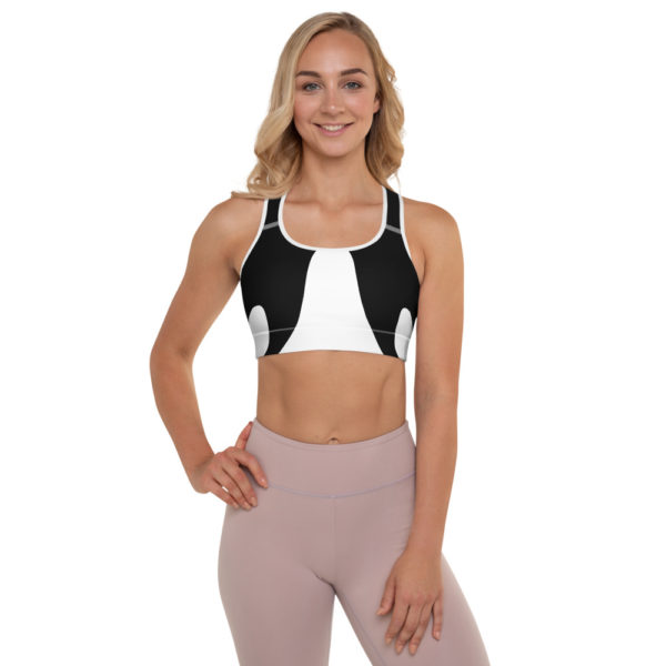 Orca Whale - Padded Sports Bra