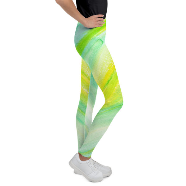 Green & Yellow - Youth Leggings - Image 3