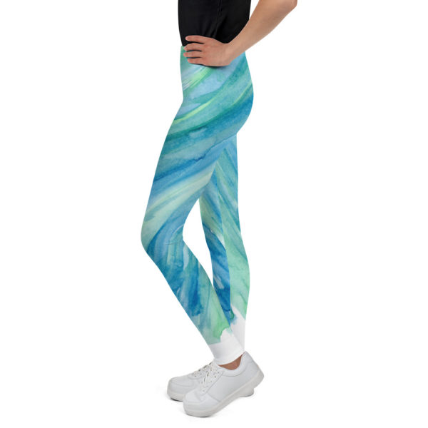 Blue & Green - Youth Leggings - Image 2