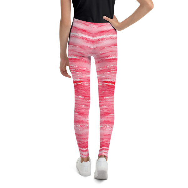 Red Strokes - Youth Leggings