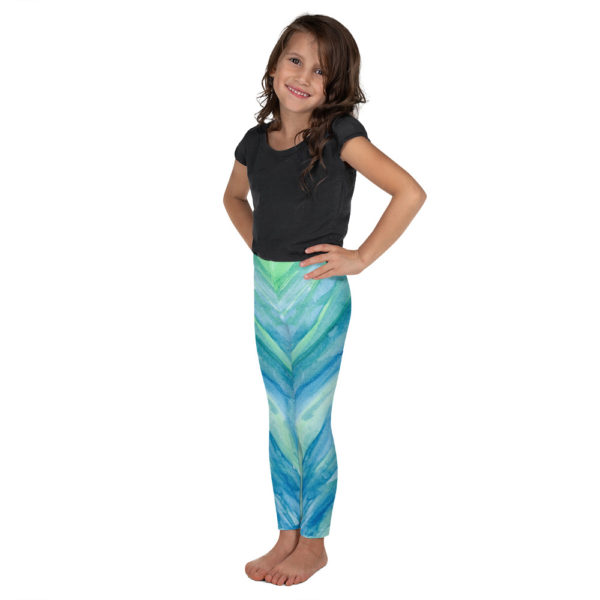 Blue & Green - Kid's Leggings - Image 2