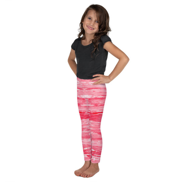 Red Strokes -Kid's Leggings - Image 2