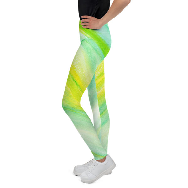 Green & Yellow - Youth Leggings - Image 2