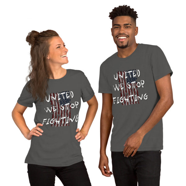 United We Stop Fighting - Short-Sleeve Unisex T-Shirt - Image 3
