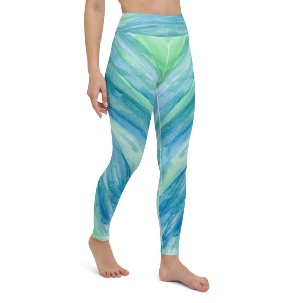 Blue & Green - Yoga Leggings - Image 11