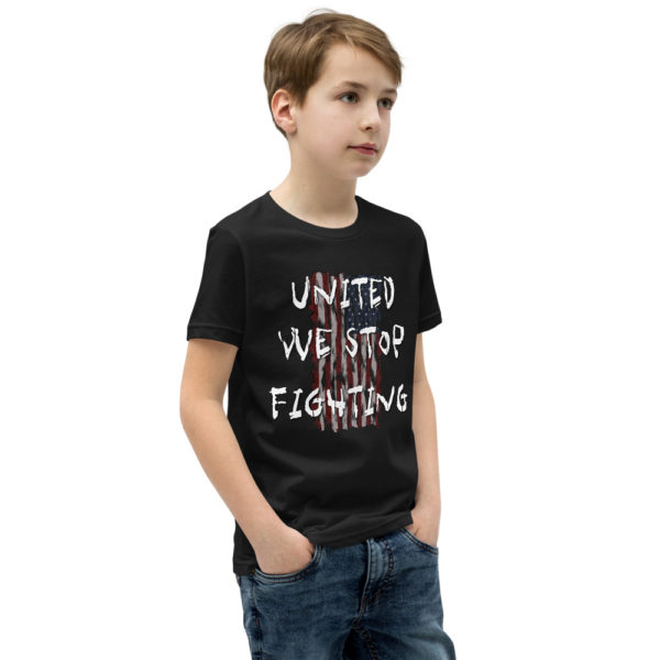 United We Stop Fighting - sYouth Short Sleeve T-Shirt - Image 2