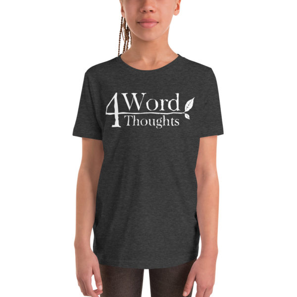 4 Word Thoughts - Youth Short Sleeve T-Shirt - Image 2