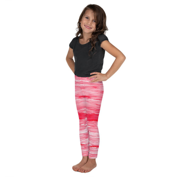 Red Strokes -Kid's Leggings - Image 6