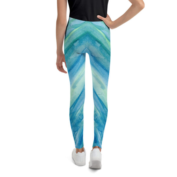 Blue & Green - Youth Leggings - Image 5