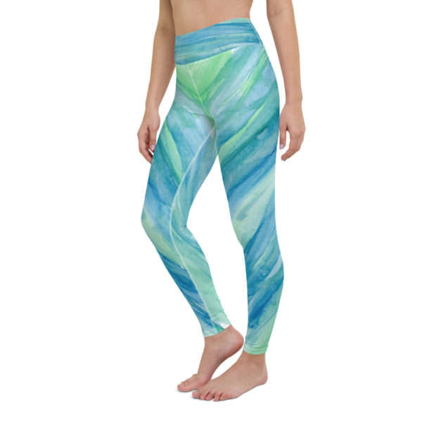 Blue & Green - Yoga Leggings - Image 9