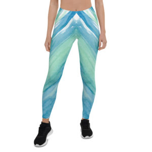 blue green leggings