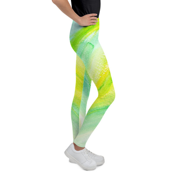 Green & Yellow - Youth Leggings - Image 7