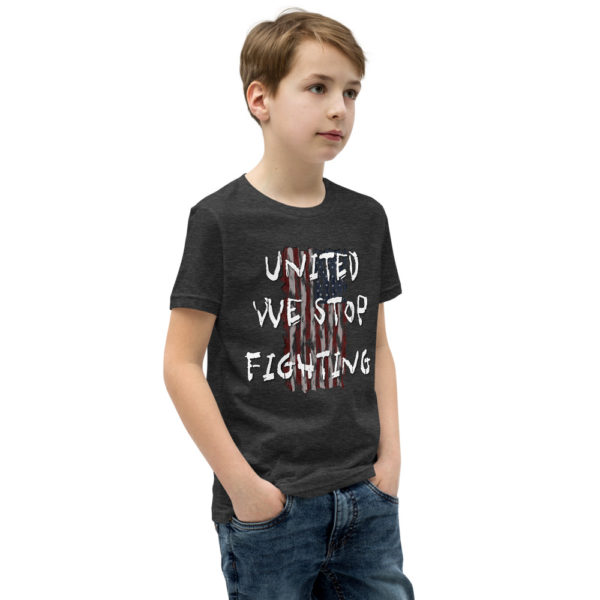 United We Stop Fighting - sYouth Short Sleeve T-Shirt - Image 5