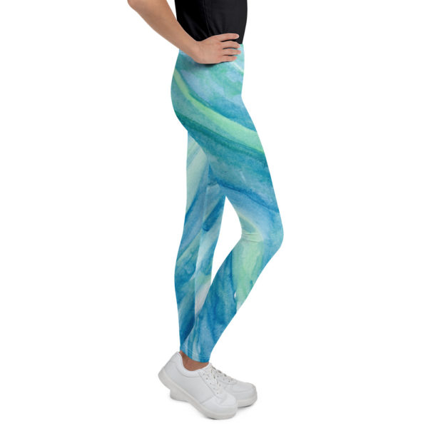 Blue & Green - Youth Leggings - Image 7