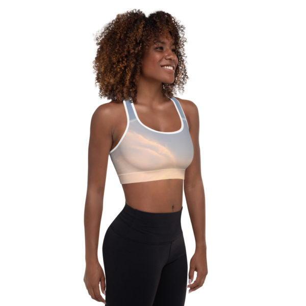Sunset Angel - Padded Sports Bra - Image 3