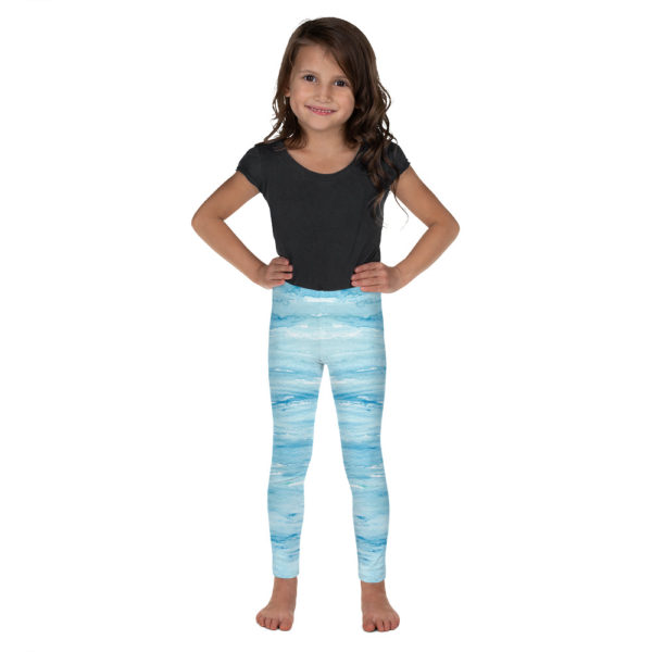 Blue Strokes - Kid's Leggings - Image 4