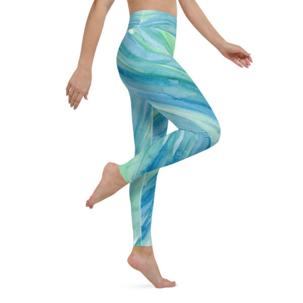 Blue & Green - Yoga Leggings - Image 10