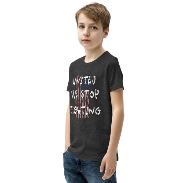 United We Stop Fighting - sYouth Short Sleeve T-Shirt - Image 6