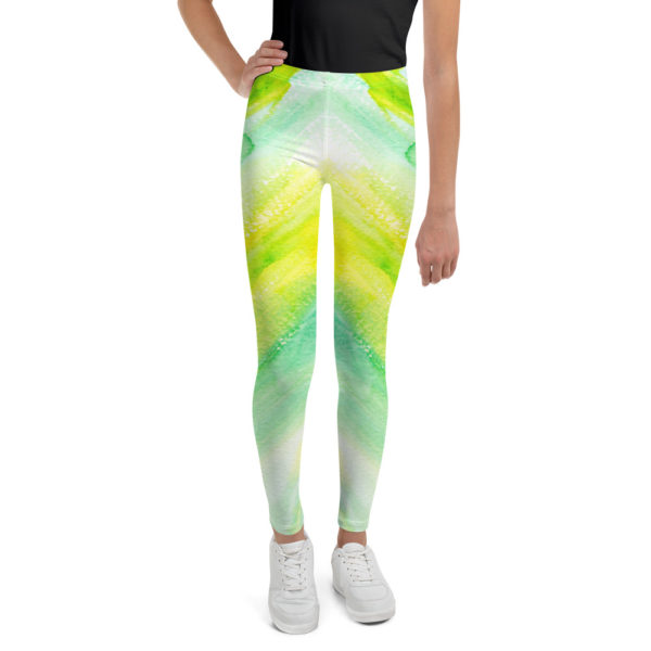 Green & Yellow - Youth Leggings - Image 4