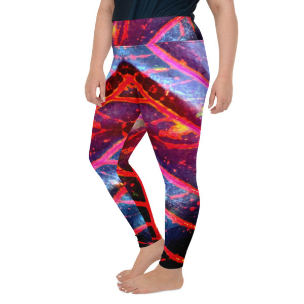 Red Tropics - All-Over Print Plus Size Leggings - Image 5