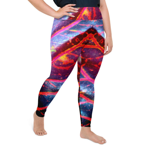 Red Tropics - All-Over Print Plus Size Leggings - Image 4