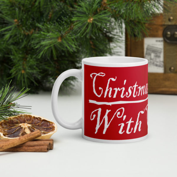 Christmas Starts With Christ Red - White glossy mug