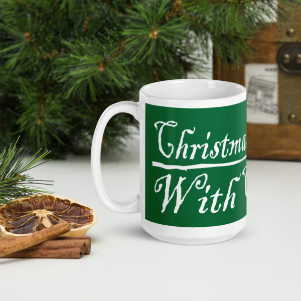 Christmas Starts With Christ Green - White glossy mug - Image 2