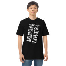 Product of American love - Men’s premium heavyweight tee