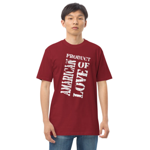 Product of American love - Men’s premium heavyweight tee - Image 11