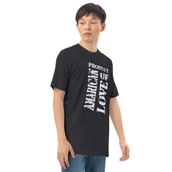 Product of American love - Men’s premium heavyweight tee - Image 7