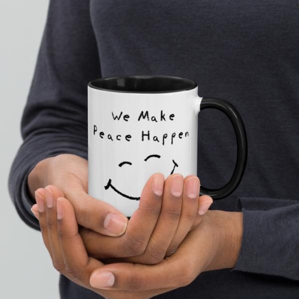 We Make Peace Happen - Mug with Color Inside